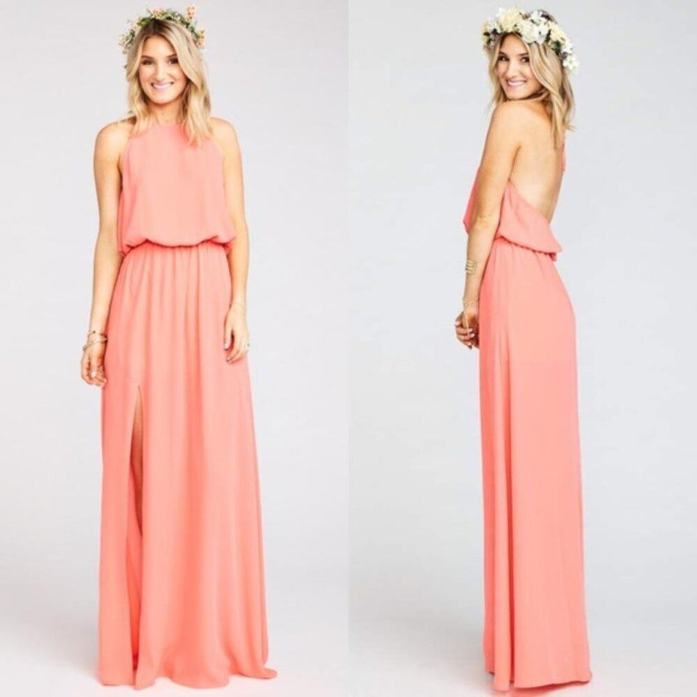 NWOT SHOW ME YOUR MUMU Heather Halter Coral Crisp Small